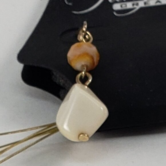 Gold tone Layered colorful Beaded Statement Necklace w/ Matching Earrings Women - Picture 9 of 9